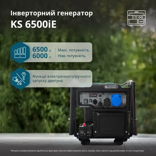 Інверторний бензиновий генератор KS 6500iE Інверторний бензиновий генератор KS 6500iE